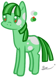 Size: 372x514 | Tagged: safe, artist:ezilyn, oc, oc only, earth pony, pony, solo