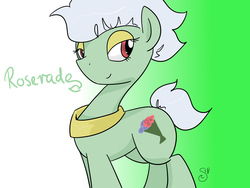Size: 1600x1200 | Tagged: safe, artist:minty-red, roserade, pokémon, ponified, solo