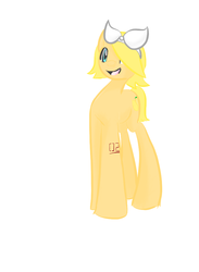 Size: 704x960 | Tagged: safe, artist:minty-red, pony, kagamine rin, ponified, solo, vocaloid