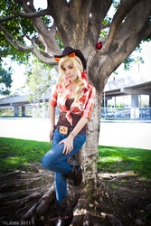 Size: 600x900 | Tagged: safe, artist:xsoulxxxreaperx, applejack, human, g4, cosplay, irl, irl human, photo, solo