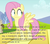 Size: 670x584 | Tagged: safe, edit, edited screencap, screencap, fluttershy, pegasus, pony, g4, hurricane fluttershy, my little pony: friendship is magic, butt, caption, female, implied dissection, insane pony thread, mare, plot, shrunken pupils, text, tree