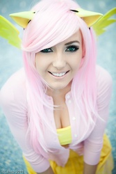 Size: 600x900 | Tagged: safe, artist:jessica nigri, fluttershy, human, g4, cosplay, irl, irl human, photo, solo