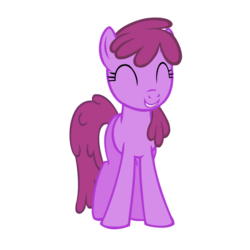 Size: 894x894 | Tagged: safe, artist:chainrayen, berry punch, berryshine, earth pony, pony, g4, ^^, eyes closed, female, mare, simple background, smiling, solo, transparent background, vector