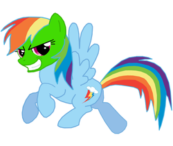 Size: 558x468 | Tagged: safe, artist:death-driver-5000, rainbow dash, g4, female, solo, the mask