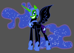 Size: 810x576 | Tagged: safe, artist:death-driver-5000, nightmare moon, g4, female, solo, the mask