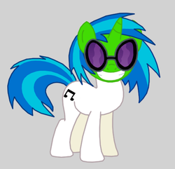 Size: 486x468 | Tagged: safe, artist:death-driver-5000, dj pon-3, vinyl scratch, g4, female, solo, the mask