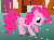 Size: 724x540 | Tagged: safe, screencap, pinkie pie, earth pony, pony, g4, green isn't your color, season 1, animated, behaving like a dog, cute, diapinkes, digging, female, gif, kneading, mare, puppy pie, scratching, smiling, solo