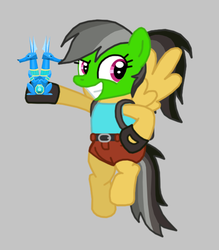 Size: 504x576 | Tagged: safe, artist:death-driver-5000, daring do, g4, crossover, female, lara croft, solo, the mask, tomb raider