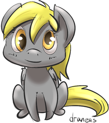 Size: 592x667 | Tagged: safe, artist:draneas, derpy hooves, pegasus, pony, g4, cute, doodle, female, mare, simple background, solo, white background