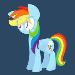 Size: 600x600 | Tagged: safe, artist:frostedwarlock, rainbow dash, g4, female, solo