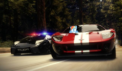Size: 1279x748 | Tagged: safe, rainbow dash, g4, 1000 hours in ms paint, car, car chase, derp, driving, ford, ford gt, grin, hypercar, insanity, lamborghini, lamborghini reventon, ms paint, need for speed, need for speed: hot pursuit, police, police car, pursuit, road, smiling, supercar, this will end in high insurance rates, wide eyes
