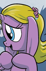 Size: 213x324 | Tagged: safe, idw, pony, spoiler:comicm08, background pony, cute, donkey ears, ears, hnnng, long ears, solo