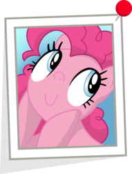 Size: 1439x1879 | Tagged: safe, artist:stainless33, pinkie pie, earth pony, pony, g4, bust, cute, diapinkes, female, mare, portrait, simple background, solo, transparent background, vector