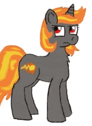 Size: 530x726 | Tagged: safe, artist:unicron, oc, oc only, oc:incendia, pony, fanfic:antipodes, solo