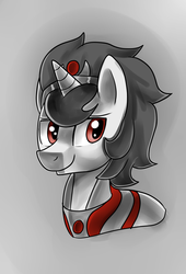 Size: 1633x2395 | Tagged: safe, artist:galaxyart, king sombra, pony, unicorn, g4, male, solo, younger