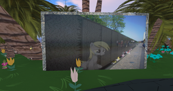 Size: 1920x1017 | Tagged: safe, derpy hooves, pegasus, pony, g4, female, mare, second life, vietnam memorial