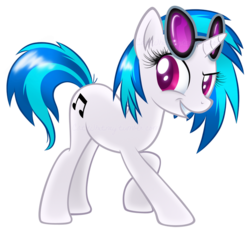 Size: 744x702 | Tagged: safe, artist:catwhitney, dj pon-3, vinyl scratch, pony, unicorn, g4, cutie mark, ear fluff, female, glasses, hooves, horn, mare, simple background, smiling, solo, sunglasses, teeth, transparent background, vector