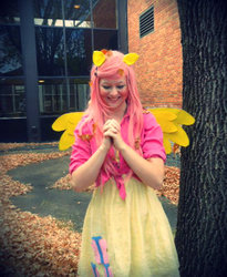 Size: 466x567 | Tagged: safe, artist:starinkyness, fluttershy, human, g4, cosplay, irl, irl human, photo, solo