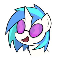 Size: 932x932 | Tagged: safe, artist:celysus, dj pon-3, vinyl scratch, g4, cute, female, solo