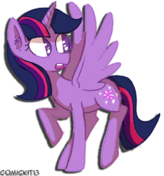 Size: 533x573 | Tagged: safe, artist:comickit, twilight sparkle, alicorn, pony, g4, female, mare, simple background, solo, transparent background, twilight sparkle (alicorn)