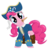 Size: 1024x1024 | Tagged: safe, artist:ohemo, pinkie pie, earth pony, pony, g4, 2013, clothes, cosplay, costume, cute, diapinkes, female, hilarious in hindsight, mouth hold, pinkie pirate, pirate, pirate pinkie pie, simple background, solo, transparent background, wooden sword