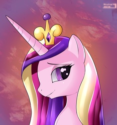 Size: 1384x1483 | Tagged: dead source, safe, artist:skyart301, princess cadance, g4, female, portrait, solo