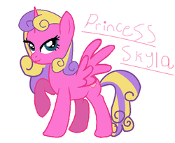 Size: 629x517 | Tagged: safe, artist:lovemcg99, princess skyla, alicorn, pony, g4, female, older skyla, solo