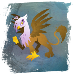 Size: 901x916 | Tagged: safe, artist:rariedash, gilda, griffon, g4, female, lineless, minimalist, solo, spread wings, wings