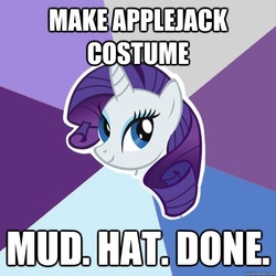 Size: 600x600 | Tagged: safe, rarity, g4, advice meme, female, image macro, solo