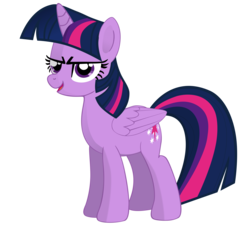 Size: 3424x3078 | Tagged: safe, artist:flutterflyraptor, twilight sparkle, alicorn, pony, g4, female, folded wings, high res, mare, simple background, solo, transparent background, twilight sparkle (alicorn), vector, wings