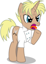 Size: 4397x6000 | Tagged: safe, artist:masem, idw, gourmand ramsay, pony, g4, absurd resolution, chef ramsay, gordon ramsay, idw showified, ponified, ponified celebrity, simple background, solo, transparent background, vector