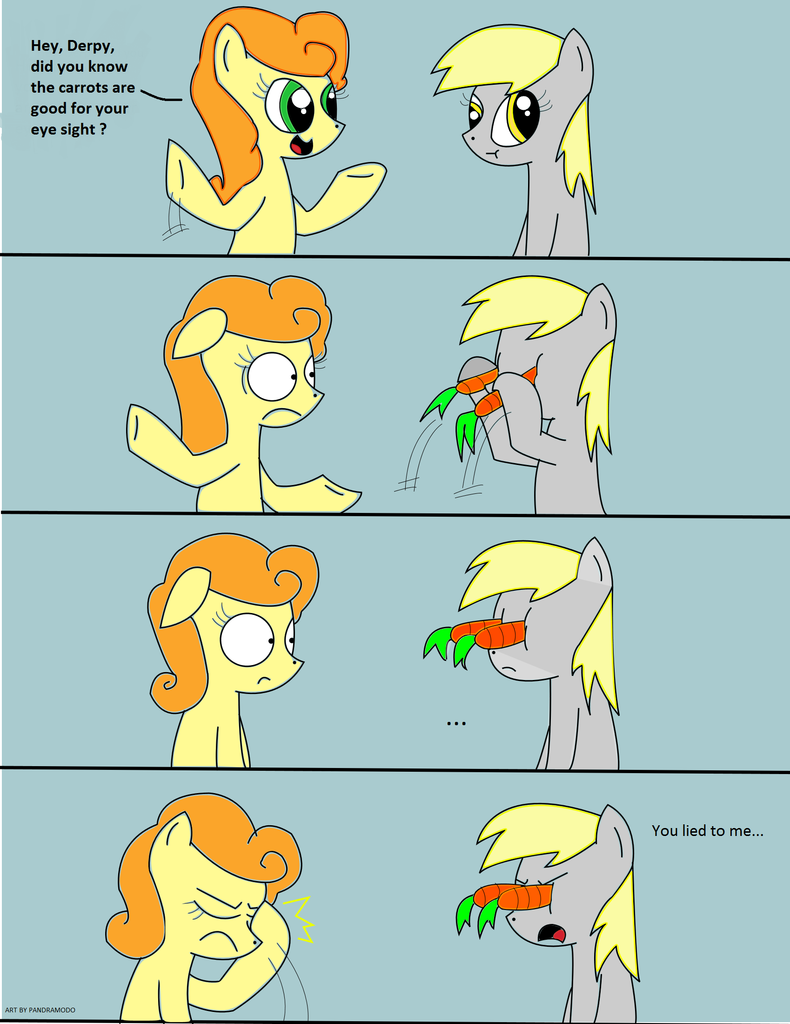 #426379 - safe, artist:pandramodo, carrot top, derpy hooves, golden ...