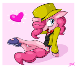 Size: 862x754 | Tagged: safe, artist:bluexcanary, pinkie pie, g4, columbia, female, hilarious in hindsight, rocky horror picture show, solo