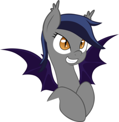 Size: 4768x4915 | Tagged: safe, artist:zee66, oc, oc only, oc:echo, bat pony, pony, absurd resolution, simple background, solo, transparent background, vector