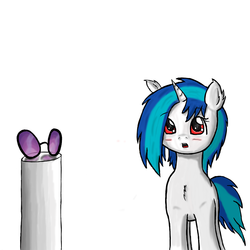 Size: 3600x3600 | Tagged: safe, artist:bassecho, dj pon-3, vinyl scratch, g4, female, musician, solo