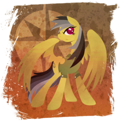 Size: 901x916 | Tagged: safe, artist:rariedash, daring do, pegasus, pony, g4, colored pupils, cutie mark, cutie mark background, female, lineless, mare, solo, spread wings, wings