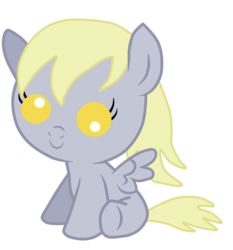 Size: 1233x1324 | Tagged: safe, artist:kanske-2099, derpy hooves, pegasus, pony, g4, baby, baby pony, cute, derpabetes, female, foal, mare, solo