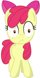 Size: 1300x2540 | Tagged: safe, artist:transparentpony, apple bloom, g4, female, simple background, solo, transparent background, vector