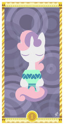 Size: 400x775 | Tagged: safe, artist:janeesper, sweetie belle, g4, ace of cups, ace of hearts, cup, female, solo, tarot card