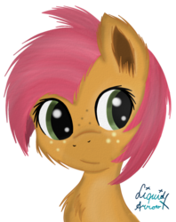 Size: 719x906 | Tagged: safe, artist:liquidarrow-x, babs seed, g4, female, simple background, solo, transparent background