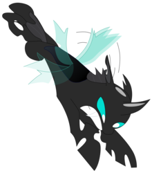 Size: 1370x1554 | Tagged: safe, artist:flutterflyraptor, changeling, simple background, solo, transparent background, vector