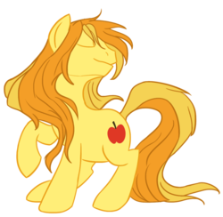 Size: 1026x1000 | Tagged: dead source, safe, artist:centchi, artist:paddybro, braeburn, earth pony, pony, g4, alternate hairstyle, fabulous, long mane, male, simple background, solo, stallion, transparent background