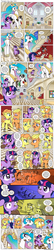Size: 1200x5542 | Tagged: safe, artist:muffinshire, princess celestia, raven, smarty pants, star swirl the bearded, twilight sparkle, oc, oc:lemon burst, oc:orange twist, alicorn, earth pony, mouse, pony, unicorn, comic:twilight's first day, g4, blacksmith, boarding school, bully, bullying, caught, comic, cute, edna krabappel, farrier, feed bag, filly, filly twilight sparkle, foal, graduation cap, horseshoes, imagination, inkwell, male, mud, muffinshire is trying to murder us, princess celestia's school for gifted unicorns, riding crop, slice of life, sweet dreams fuel, tch, the simpsons, twiabetes, young twilight