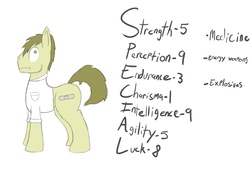 Size: 1106x755 | Tagged: safe, artist:facade, oc, oc only, fallout equestria, solo