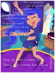 Size: 1000x1333 | Tagged: safe, artist:sikiu, princess celestia, princess luna, human, g4, humanized, singing, song reference