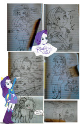 Size: 1280x1973 | Tagged: safe, artist:sikiu, rarity, equestria girls, g4, traditional art