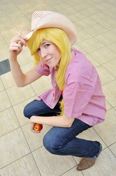 Size: 1700x2560 | Tagged: safe, artist:dasha-hm, applejack, human, g4, cosplay, irl, irl human, photo, solo