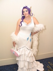 Size: 487x650 | Tagged: safe, artist:kalasnacks, artist:rose0fmay, rarity, human, g4, cosplay, irl, irl human, photo