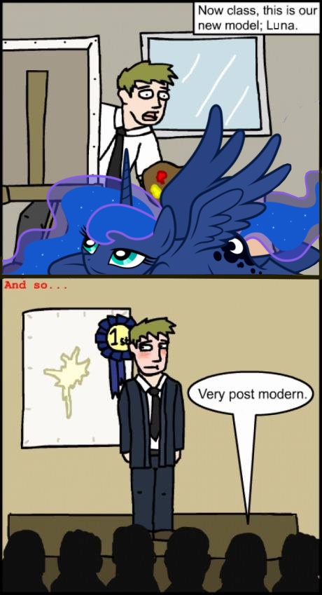 427090 Questionable Edit Princess Luna Human 2 Panel Comic Art Class Comic Cum Female 1344