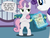 Size: 6500x5000 | Tagged: safe, artist:cheshiretwilight, rarity, sweetie belle, pony, unicorn, g4, absurd resolution, bipedal, female, filly, foal, magic, mare, siblings, sisters, test